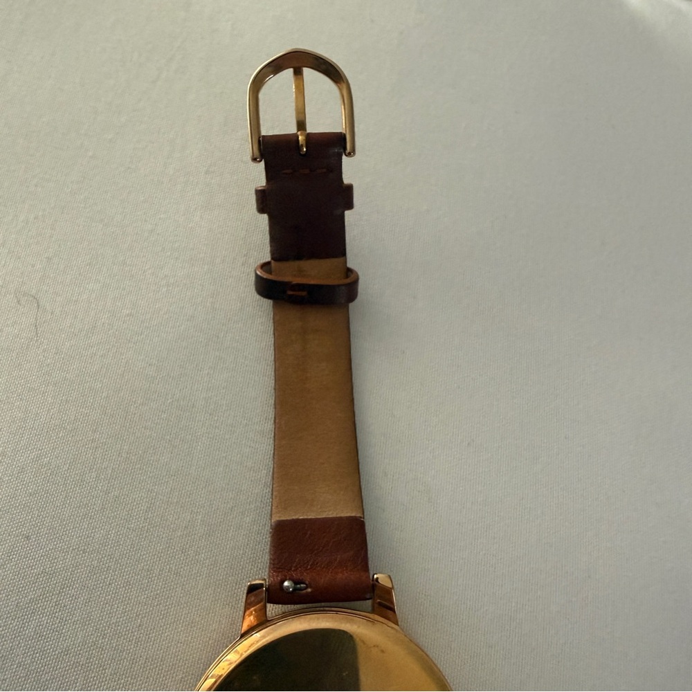Olivia Burton Brown Leather Strap Gold Round Dial Watch - Picture 5 of 9